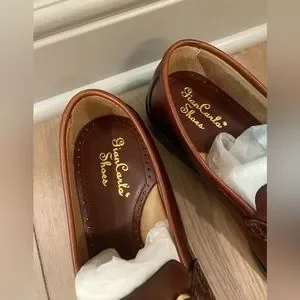 Shoes | Brand New Italian Leather Brown Mens Loafers Slip On  display picture 1